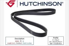 855 K 5 Kanalli Kayis - HUTCHINSON 5PK855
