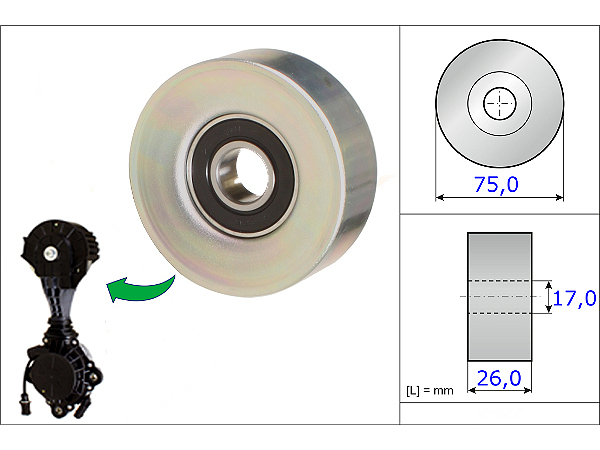 V KAYIS GERGI BILYASI  BMW 116I-118I-316I-31 - INA 532067610