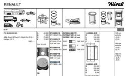MOTOR PISTONSEGMAN 1.00 80 MM RENAULT R - ISS 877182910000AG
