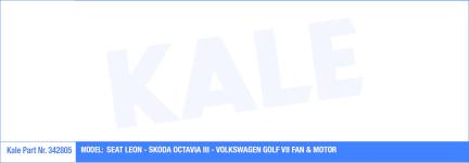 FAN MOTORU 445MM 370W LEON OCTAVIA III GOLF VI - KALE 342805