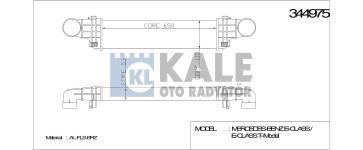 TURBO RADYATORU INTERCOOLER MERCEDES-BENZE SER - KALE 344975