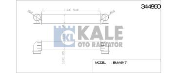 TURBO RATURBO RADYATORU BMW E39 M47 M57 - KALE 344850
