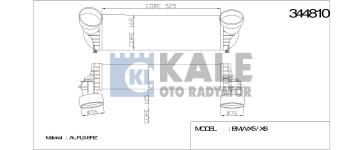 TURBO RADYATORU BMW E70 F15 E71 F16 - KALE 344810