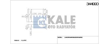 TURBO RADYATORU INTERCOOLER AL/PL/BRZ MERCEDES - KALE 344990