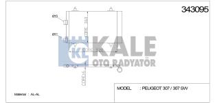 KLIMA RADYATORU  KONDENSER  KURUTUCULU AL/AL P - KALE 343095