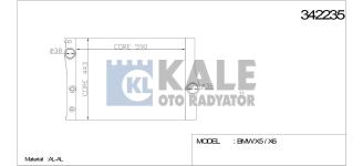SU RADYATORU BMW X5 E70-X5 E70 LCI-X6 E71 M57N - KALE 342235