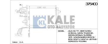 KLIMA RADYATORU CADDY III GOLF V VI JETTA III  - KALE 375400