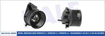 KALORIFER MOTORU 12V VOLKSWAGEN LT 28. LT 35 I - KALE 343430