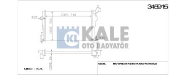 Su Radyatoru Brazing Fiat Grande Punto.Punto.F - KALE 345915