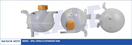 RADYATOR YEDEK SU DEPOSU TEK CIKIS OPEL CORSA  - KALE 343710
