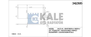 KLIMA RADYATORU  KONDENSER  KURUTUCULU AL/AL S - KALE 342395