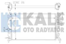 MOTOR SU RADYATORU M.T VECTRA B X25XE 608X358X - KALE 374100