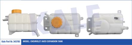 RADYATOR YEDEK SU DEPOSU KAPAKLI OPEL AVEO T25 - KALE 343785