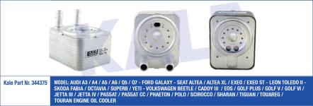 YAG SOGUTUCU A3-A4-A5-A6-Q5-Q7-GALAXY-ALTEA-AL - KALE 344375