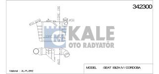 TURBO RADYATORU INTERCOOLER AL/PL/BRZ VOLKSWAG - KALE 342300