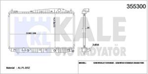 SU RADYATORU AL/PL/BRZ CHEVROLET EVANDA 2.0 05 - KALE 355300