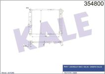 SU RADYATORU CHEVROLET KALOS 1.2-1.4 02-/AVEO  - KALE 354800