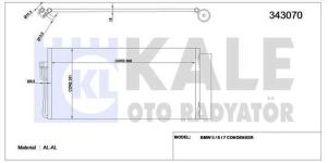 Klima Radyatoru Bmw E60 E65 M57 N57 N67 - KALE 343070