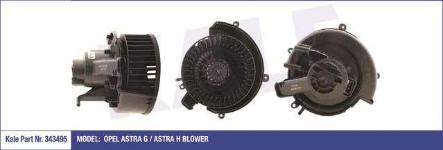 KALORIFER MOTORU OPEL ASTRA G HB 1.2 16V 98-05 - KALE 343495