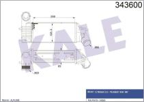 TURBO RADYATORU INTERCOOLER AL/PL/BRZ CITROEN  - KALE 343600