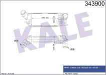 TURBO RADYATORU INTERCOOLER AL/PL/BRZ CITROEN  - KALE 343900