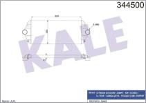 TURBO RADYATORU INTERCOOLER EXPERT. JUMPY. SCU - KALE 344500