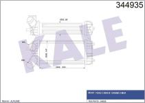 TURBO INTERCOLL RADYATORU FOCUS III CB8 11 14  - KALE 344935