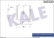 KLIMA RADYATORU  KONDENSER  KURUTUCULU AL/AL C - KALE 345330