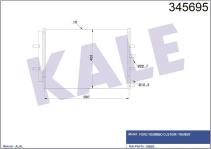 KLIMA RADYATORU KONDENSERI TRANSIT CUSTOM V362 - KALE 345695