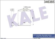 KALORIFER RADYATORU OPEL SIGNUM / VECTRA C / V - KALE 346385