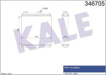 KALORIFER RADYATORU AL/BRZ OPEL CORSA D . FIAT - KALE 346705