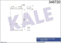 KALORIFER RADYATORU BRAZING - RENAULT TRAFIC I - KALE 346720