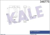 KALORIFER RADYATORU AL/BRZ SONATA IV 2.0 16V 9 - KALE 346775
