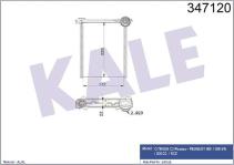 KALORIFER RADYATORU AL/BRZ PEUGEOT 308. PEUGEO - KALE 347120
