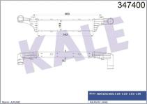 TURBO RADYATORU INTERCOOLER AL/PL/BRZ MERCEDES - KALE 347400