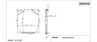 SU RADYATORU VOLVO FH 400 520/FH 12 FH 340 500 - KALE 350450