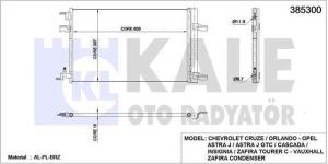 KLIMA RADYATORU  KONDENSER  KURUTUCULU AL/AL O - KALE 385300