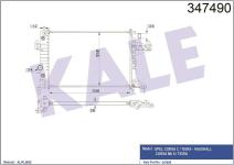 MOTOR SU RADYATORU OPEL CORSA C / TIGRA 1.4-1. - KALE 347490