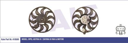 Fan Motoru Pervaneli Opel Astra H-zafira B 280w-315mm - KALE 418500