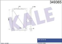MOTOR SU RADYATORU DAF XF 105 RADYATOR CERCEVE - KALE 349365