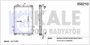 Su Radyatoru Daf 85 Fa/85 Fad/85 Far/85 Fat/85 - KALE 350210