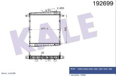 Motor Su Radyatoru Komple Aluminyum -Ford Cargo/2530-2535-32 - KALE 0226311AB