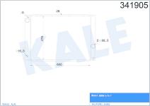 SU RADYATORU AL/PL/BRZ BMW 5 SERISI E60 03-10. - KALE 341905