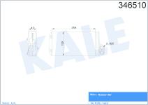 KALORIFER RADYATORU AL/BRZ PEUGEOT 607 - KALE 346510