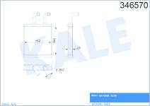 RADYATOR KALORIFER BONGO 01-04/K2500/K2700 2.5 - KALE 346570