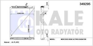 Su Radyatoru Cerceveli Mercedes-benz Actros - - KALE 349295