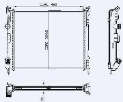 Motor Radyatoru Clio İi 1.5dci/tdi Mekanik 1 Sira Alb/480x41 - KALE 0528341AB