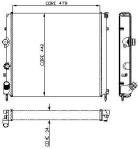 RADYATOR KANGOO 1.5DCI 1.9D 97 AL/PL/BRZ - KALE 0534351AB