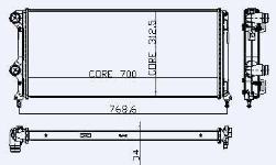 MOTOR RADYATOR DOBLO 1.3/1.9 JTD YM BRAZING - KALE 0137011AB