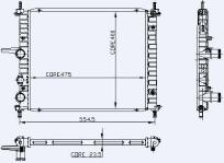 Radyator Su Brava 95-02/bravo 95-04/marea 96-07 1.6 16v Klim - KALE 0130271AB